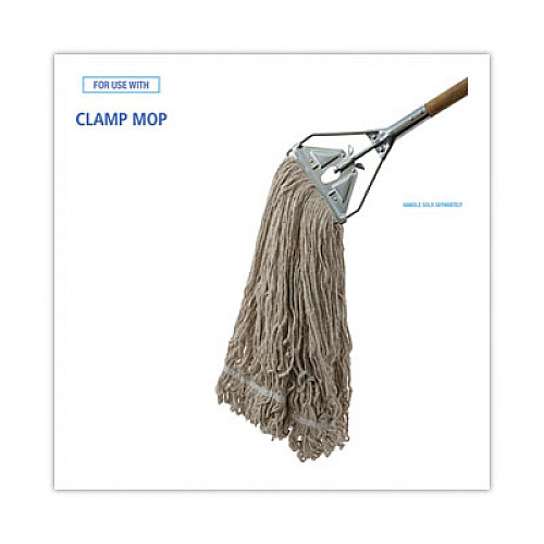 Boardwalk Mop Head, Pro Loop Web/Tailband, Premium Standard Head, Cotton, 32 oz, White (432C)