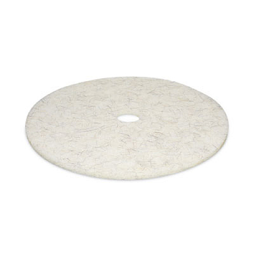 Boardwalk Natural Burnishing Floor Pads, 27" Diameter, White, 5/Carton (4027NAT)