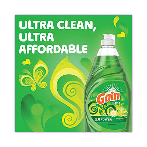 Dishwashing Liquid, Gain Original, 38 oz Bottle, 8/Carton (74346)