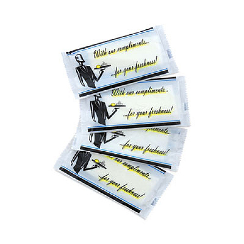 AmerCareRoyal The Ultimate Fingerbowl, Individually Wrapped, Lemon Scent, White, 250/Carton (RF1MU)