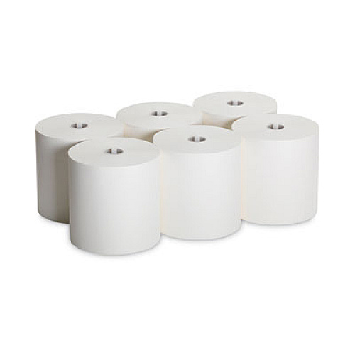 Georgia Pacific Professional SofPull Hardwound Roll Paper Towel, Nonperforated, 1-Ply, 7.87" x 1,000 ft, White, 6 Rolls/Carton (26470)