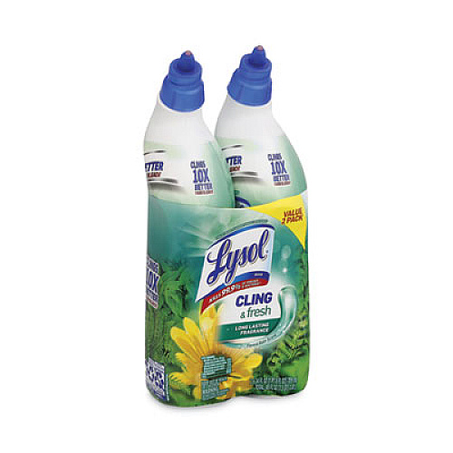 LYSOL Brand Cling and Fresh Toilet Bowl Cleaner, Forest Rain Scent, 24 oz, 2/Pack, 4 Packs/Carton (98015)
