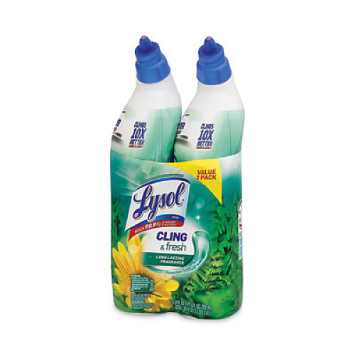 LYSOL Brand Cling and Fresh Toilet Bowl Cleaner, Forest Rain Scent, 24 oz, 2/Pack, 4 Packs/Carton (98015)