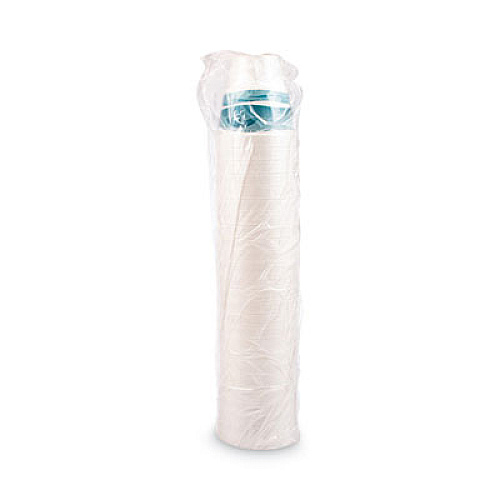 Dart J Cup Insulated Foam Pedestal Cups, 32 oz, White/Teal, 25/Sleeve, 20 Sleeves/Carton (32AJ32H)