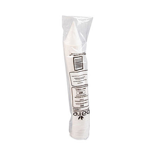SOLO Cone Water Cups, ProPlanet Seal, 4 oz, Paper, White, 200/Pack (4BR)