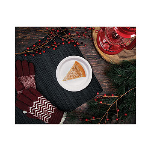 SOLO Bare Eco-Forward Clay-Coated Paper Dinnerware, ProPlanet Seal, Plate, 9" dia, White, 500/Carton (HP9S)