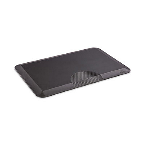 Safco Anti-Fatigue Mat, Rectangular, Black Textured Surface, 20" x 30" (2110BL)