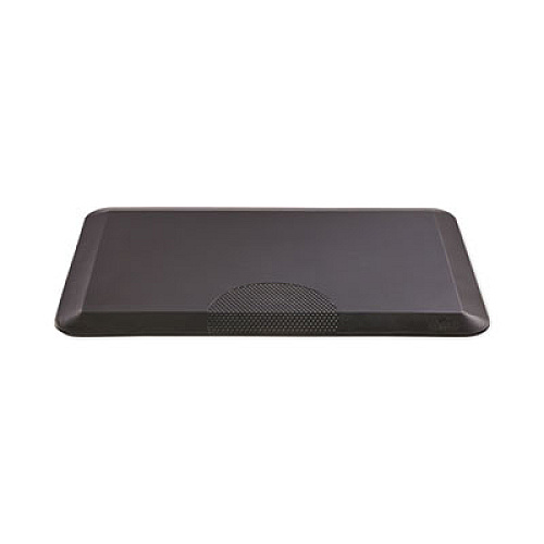 Safco Anti-Fatigue Mat, Rectangular, Black Textured Surface, 20" x 30" (2110BL)