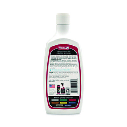 WEIMAN Glass Cook Top Cleaner and Polish, 20 oz, Squeeze Bottle, 6/CT (137)