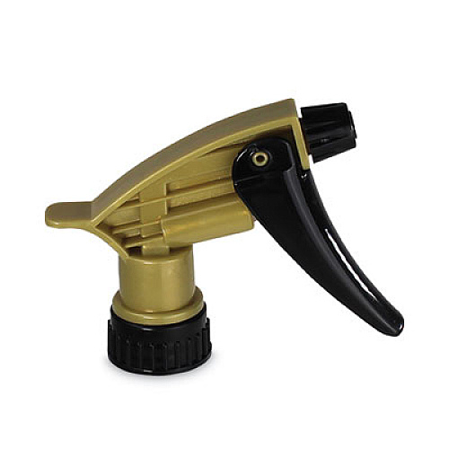 TOLCO 320ARS Acid Resistant Trigger Sprayer, 9.5" Tube, Fits 32 oz Bottle with 28/400 Neck Thread, Gold/Black, 200/Carton (110580)