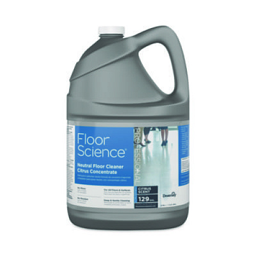Diversey Floor Science Neutral Floor Cleaner Concentrate, Citrus Scent, 1 gal, 4/Carton (CBD540441)