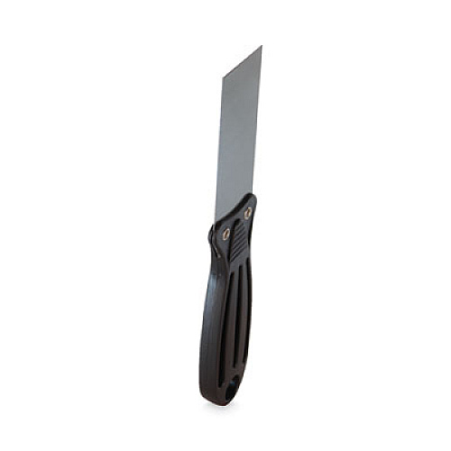 TOLCO Putty Knife, 1.5" Wide, Carbon Steel Blade, Flexible Handle, Black/Silver, 24/Carton (280106)