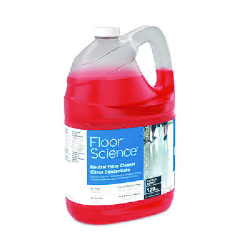 Diversey Floor Science Neutral Floor Cleaner Concentrate, Citrus Scent, 1 gal, 4/Carton (CBD540441)