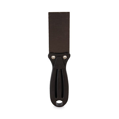 TOLCO Putty Knife, 1.5" Wide, Carbon Steel Blade, Flexible Handle, Black/Silver, 24/Carton (280106)
