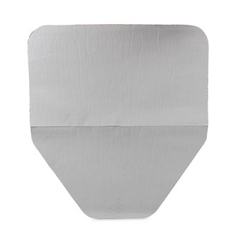 TOLCO Komodo Urinal Mat, Shield-Shaped, Gray Smooth Surface, 18" x 20", 6/Carton (220209)
