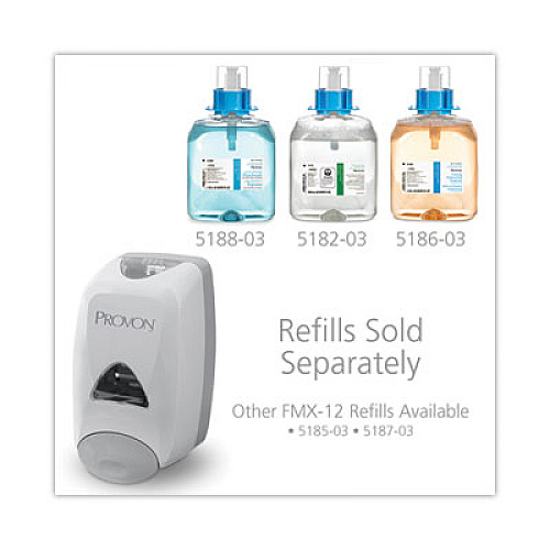PROVON FMX-12 Foam Soap Dispenser, 1,250 mL, 6.25 x 5.12 x 9.88, Dove Gray, 6/Carton (516006CT)