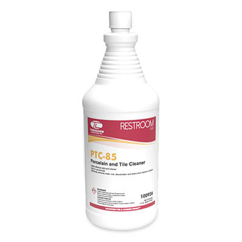 Theochem Laboratories PTC-85 Porcelain and Tile Cleaner, Pleasant Scent, 32 oz Bottle, 12/Carton (926)