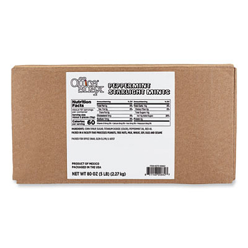 Office Snax Candy Assortments, Peppermint Candy, 5 lb Box (00662)