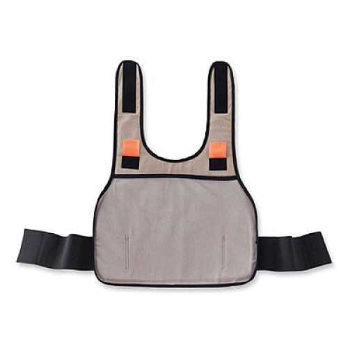 ergodyne Chill-Its 6235 Standard Phase Change Cooling Vest, Cotton, Small/Medium, Khaki (12002)
