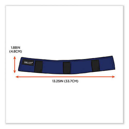 ergodyne Chill-Its 6716 Cooling Hard Hat Liner - Polymers, 13.25 x 1.88, Blue (12338)