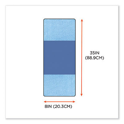 ergodyne Chill-Its 6604 Multipurpose Cleaning Cooling Towel, 35 x 8, One Size Fit Most, Microfiber/PVA, Blue (12490)