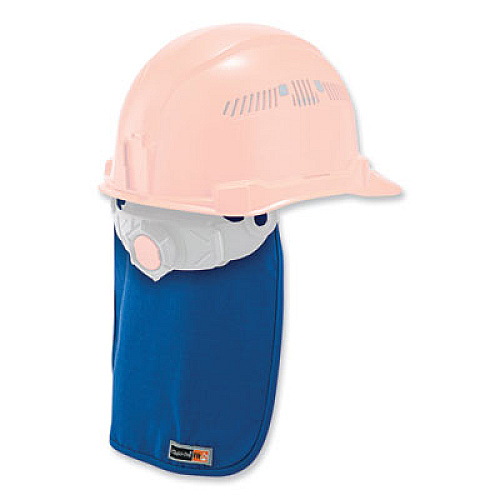 ergodyne Chill-Its 6717FR FR Cooling Hard Hat Pad and Neck Shade, 12.5 x 9.75, Blue (12657)