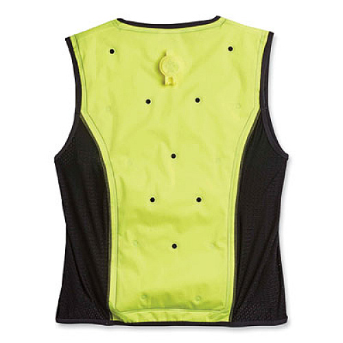 ergodyne Chill-Its 6685 Premium Dry Evaporative Cooling Vest with Zipper, Nylon, 2X-Large, Lime (12676)
