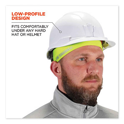 ergodyne Chill-Its 6632 Performance Knit Cooling Skull Cap, Polyester/Spandex, One Size Fits Most, Lime (12687)
