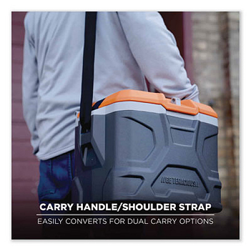 ergodyne Chill-Its 5170 17-Quart Industrial Hard Sided Cooler, Orange/Gray, 30/Pallet (13172)