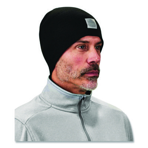 ergodyne N-Ferno 6812 Rib Knit Beanie, One Size Fits Most, Black (16812)