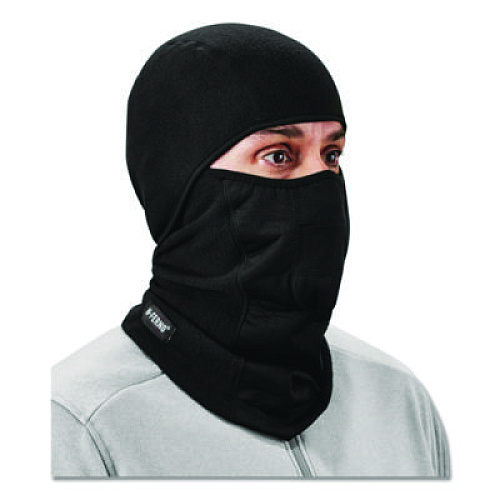 ergodyne N-Ferno 6823 Hinged Balaclava Face Mask, Fleece, One Size Fits Most, Black (16823)