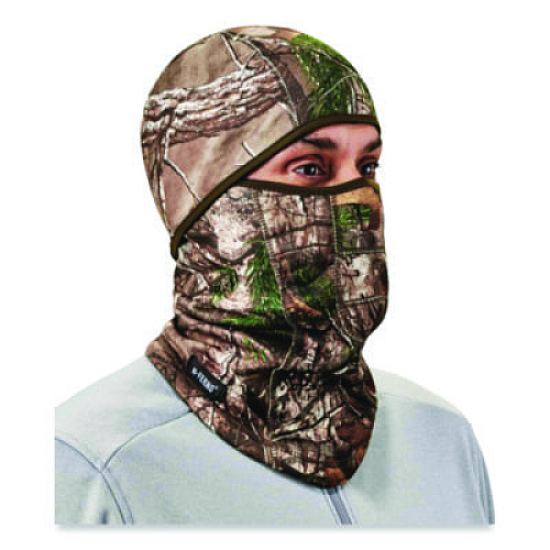 ergodyne N-Ferno 6823 Hinged Balaclava Face Mask, Fleece, One Size Fits Most, Realtree Edge (16833)
