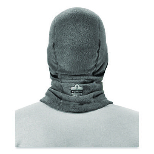 ergodyne N-Ferno 6823 Hinged Balaclava Face Mask, Fleece, One Size Fits Most, Gray (16835)