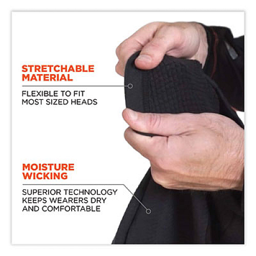 ergodyne N-Ferno 6847 FR Dual Compliant Balaclava Face Mask, Polartec FR Power Grid Fleece, One Size Fits Most, Navy (16848)