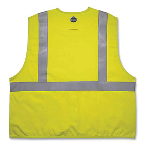 ergodyne GloWear 8261FRHL Class 2 Dual Compliant FR Hook and Loop Safety Vest, Large/X-Large, Lime (21465)