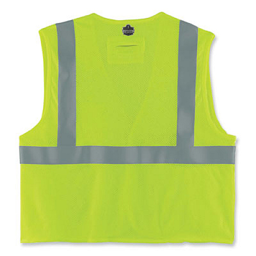 ergodyne GloWear 8260FRHL Class 2 FR Safety Hook and Loop Vest, Modacrylic/Kevlar, 4X-Large/5X-Large, Lime (21499)