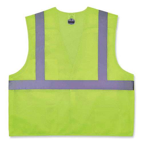 ergodyne GloWear 8217BA Class 2 Breakaway Mesh Vest, Polyester, 4X-Large/5X-Large, Lime (21529)