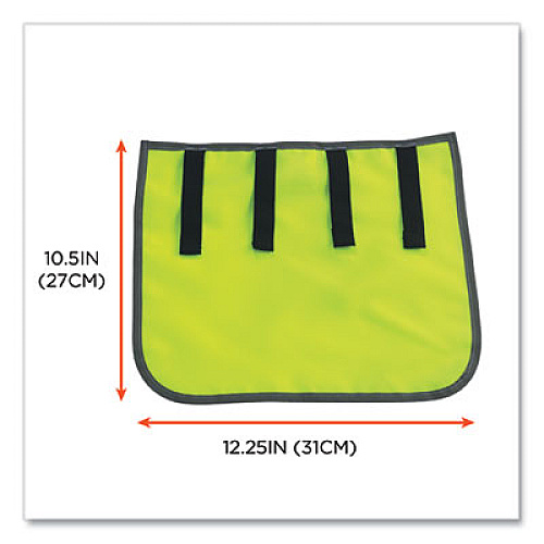 ergodyne GloWear 8006 Hi-Vis Hard Hat Neck Shade, 12.25 x 10.5, Lime (29063)