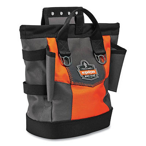 ergodyne Arsenal 5527 Premium Topped Tool Pouch with Hinged Closure, 6 x 10 x 11.5, Polyester, Orange (13627)