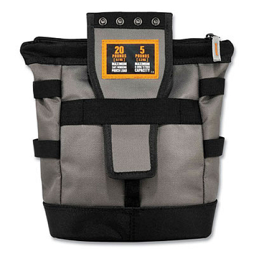 ergodyne Arsenal 5517 Premium Topped Tool Pouch with Zipper, 6 x 10 x 11.5, Polyester, Black (13647)