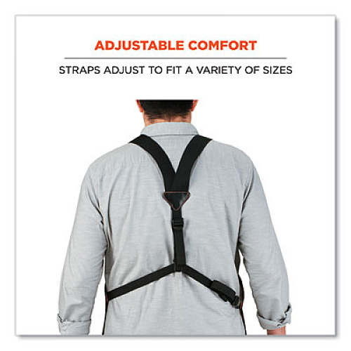 ergodyne Arsenal 5704 Canvas Tool Apron, 22 Compartments, 25.5 x 28, Canvas, Gray (13694)
