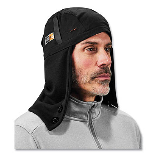 ergodyne N-Ferno 6885 2-Layer FR Zip-Off Winter Liner, Modacrylic Cotton, One Size Fits Most, Black (16885)