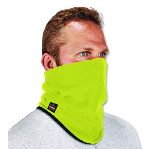 ergodyne N-Ferno 6960 Fleece Neck Gaiter, Fleece, One Size Fits Most, Hi-Vis Lime (16961)