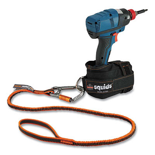 ergodyne Squids 3186 Iron + Steel Worker Tool Tethering Kit, Assorted Max Working Capacities, Lengths and Colors (19656)