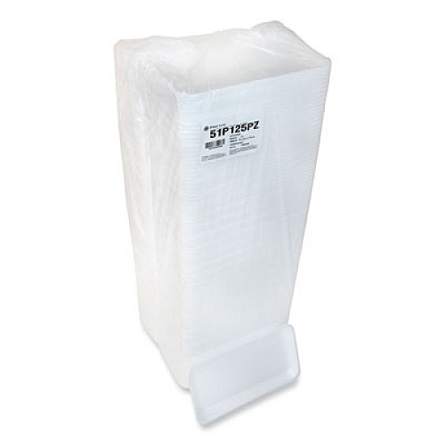 Pactiv Evergreen Supermarket Tray, #25PZ, 15 x 8 x 1.25, White, Foam, 200/Carton (51P125PZ)