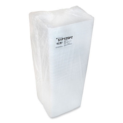Pactiv Evergreen Supermarket Tray, #25PZ, 15 x 8 x 1.25, White, Foam, 200/Carton (51P125PZ)