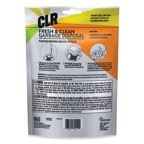 CLR PRO Fresh and Clean Garbage Disposal, Fresh Scent, 5 Pods/Pack, 6 Packs/Carton (GDC6PRO)
