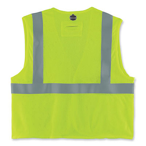 ergodyne GloWear 8263FRHL Class 2 FR Safety Economy Hook and Loop Vest, Modacrylic Mesh/Cotton, 2X-Large/3X-Large, Lime (21867)
