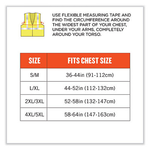 ergodyne GloWear 8356FRHL Class 3 FR Hook and Loop Safety Vest with Sleeves, Modacrylic, 4X-Large/5X-Large, Lime (22219)