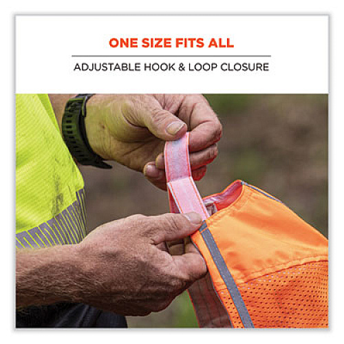 ergodyne GloWear 8930 Hi-Vis Baseball Cap, Polyester, One Size Fits Most, Orange (23238)